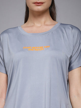 MKH Light Grey Women UltraMove Lightweight Sports T-Shirt