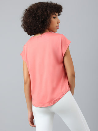MKH Women Pink DryFlex Sports Training T Shirt