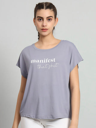 MKH Women Lavender Breathable Training T-Shirt
