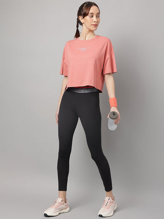 MKH Women Pink Lightweight Activity T Shirt for Yoga and Gym