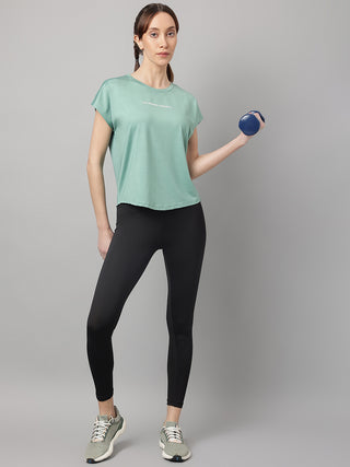 MKH Women Sea Green MotionRush Training Workout T-Shirt
