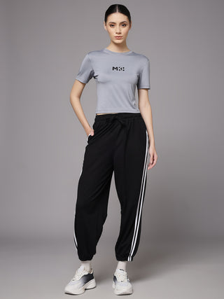 MKH Women Light Grey Performance Training T-Shirt