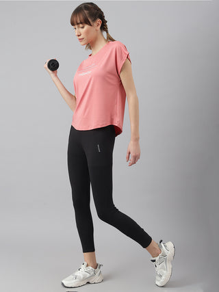 MKH Women Pink AeroCore Gym Activity Top
