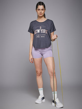 MKH Dark Grey Women MotionDry Breathable Sports Tee