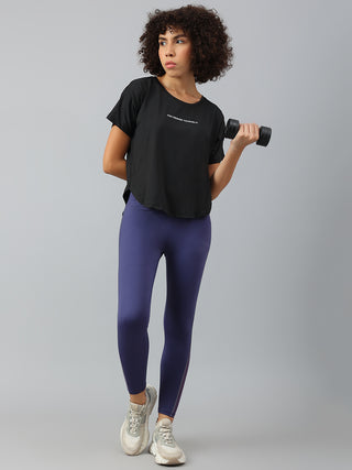 MKH Women Black You Design Yourself  Dri-Fit Relaxed Fit T-Shirt