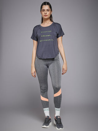 MKH Dark Grey Women AeroPulse Running Training Tee