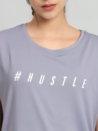 MKH Women Lavender Quick Dry Activewear T-Shirt