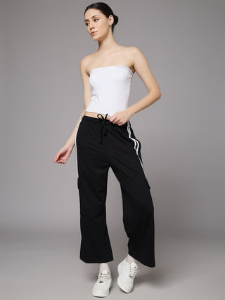MKH Women Black Activewear Track Pants