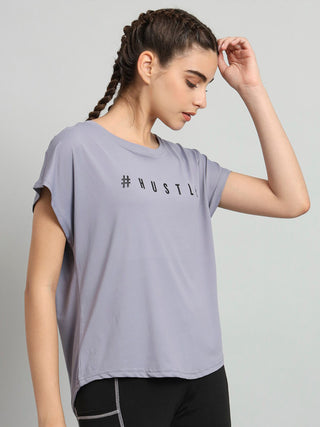 MKH Women Lavender Performance Gym T-Shirt
