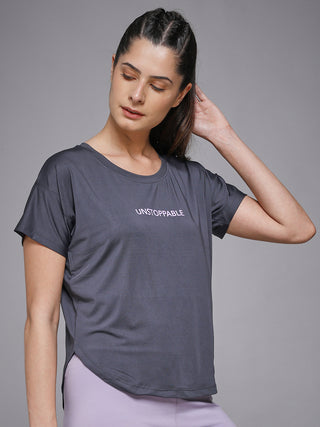 MKH Dark Grey Women CoolWeave Performance T-Shirt
