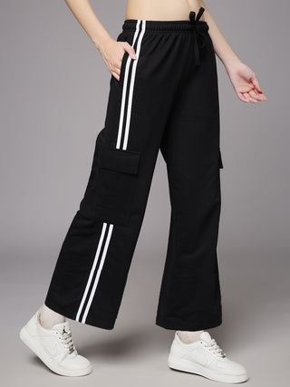 MKH Women Black Activewear Track Pants