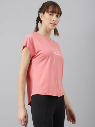 MKH Women Pink AeroCore Gym Activity Top