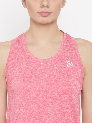 MKH Women Pink Lightweight Running Activity T-Shirt for Fitness