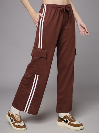 MKH Women Brown Running Track Pants