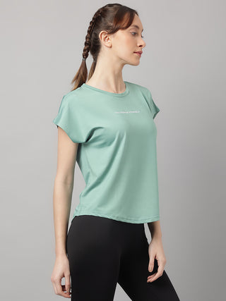 MKH Women Sea Green MotionRush Training Workout T-Shirt