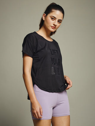 MKH Women Black UrbanActive Sports Workout Wear
