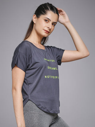 MKH Dark Grey Women AeroPulse Running Training Tee