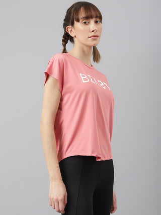 MKH Women Pink AeroStride Workout Fitness Top