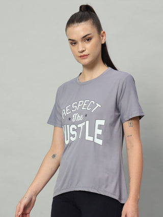 MKH Women Lavender Stretch Fit Running T-Shirt for Activity