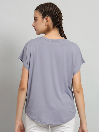 MKH Women Lavender Breathable Training T-Shirt