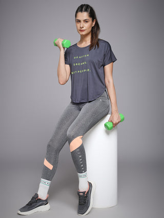MKH Dark Grey Women AeroPulse Running Training Tee