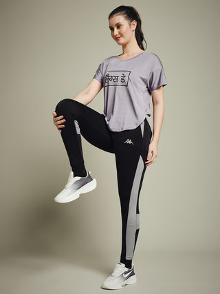 MKH Women Lavender Trendy Graphic Printed Casual T-Shirt