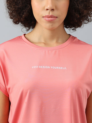 MKH Women Pink DryFlex Sports Training T Shirt