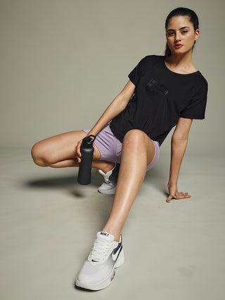 MKH Black Women MotionCool Lightweight Gym Top