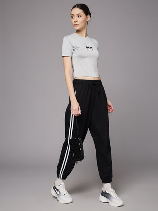 MKH Women Sand Grey Breathable Gym & Yoga T-Shirt