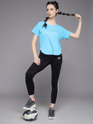 MKH Women Blue Comfortable Outdoor Training T-Shirt for Daily Wear