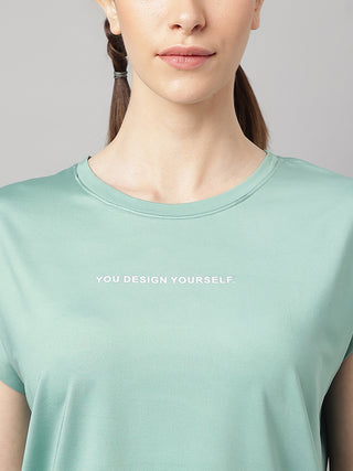 MKH Women Sea Green MotionRush Training Workout T-Shirt