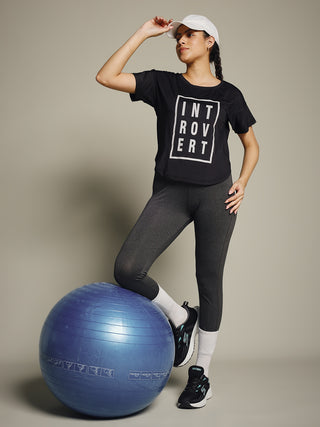 MKH Women Black CoolTrack Running Fitness Top