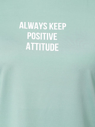 MKH Women Sea Green CoolActive Outdoor Running T-Shirt
