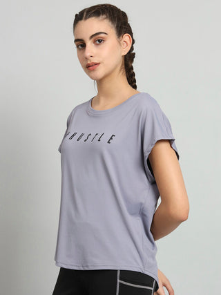 MKH Women Lavender Performance Gym T-Shirt