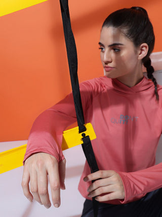 MKH Women Pink Sports Performance T-Shirt