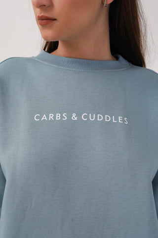 Carbs & Cuddles Blue Sweatshirt