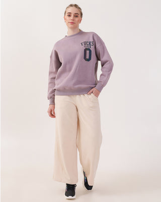 Fucks Given Zero Mauve Sweatshirt