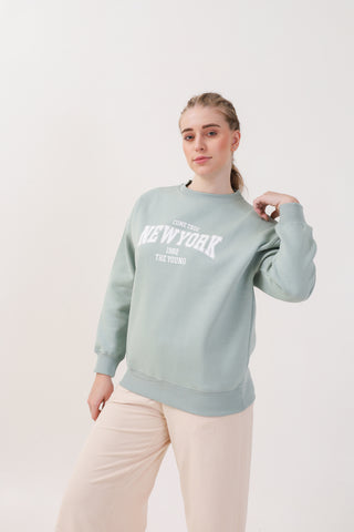 New York Green Sweatshirt