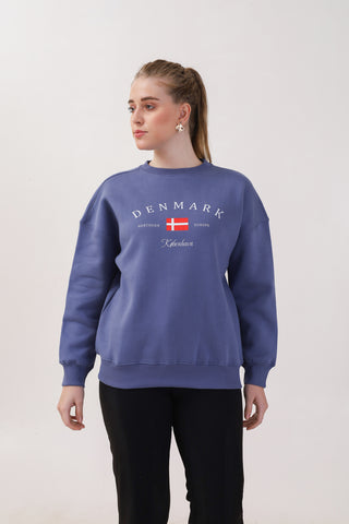 Denmark Blue Sweatshirt