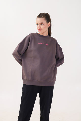 BE VALUABLE Brown Sweatshirt