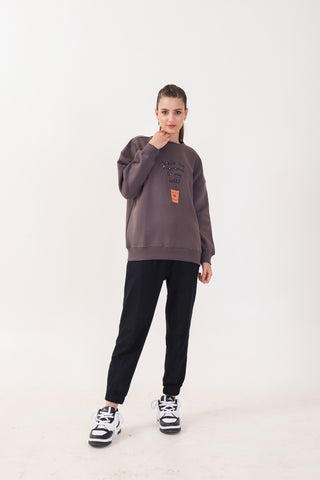 CARAMEL LATTE Brown Sweatshirt