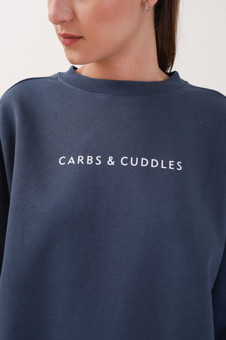 Carbs & Cuddles Blue Sweatshirt