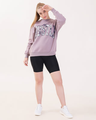 Hustle Purple Sweatshirt