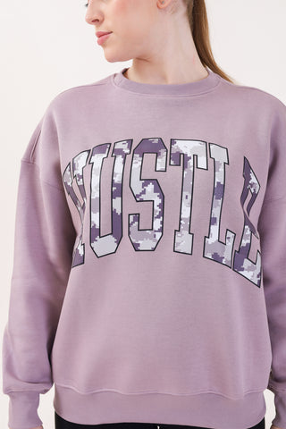 Hustle Purple Sweatshirt