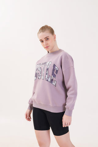 Hustle Purple Sweatshirt