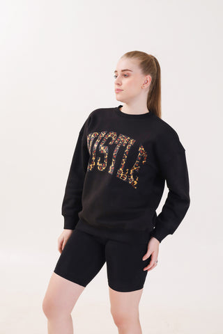 Hustle Black Sweatshirt