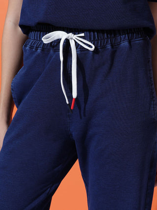 MKH Women Indigo Athleisure Co-ord Set