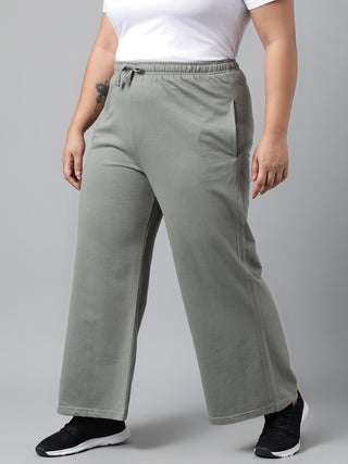 Classic Women Relaxed Fit Wide Leg Track Pants