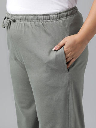 Classic Women Relaxed Fit Wide Leg Track Pants