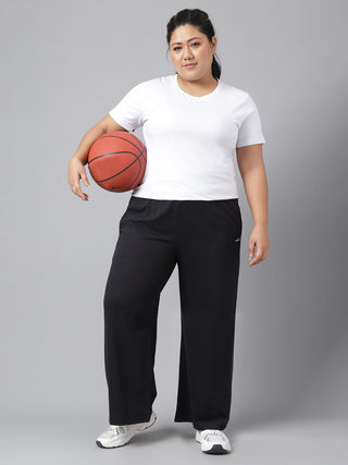 Hopefull Women Relaxed Fit Wide Leg Track Pants